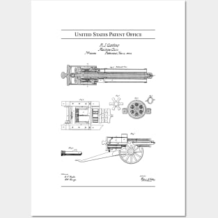 US Patent - Gatling Gun Posters and Art